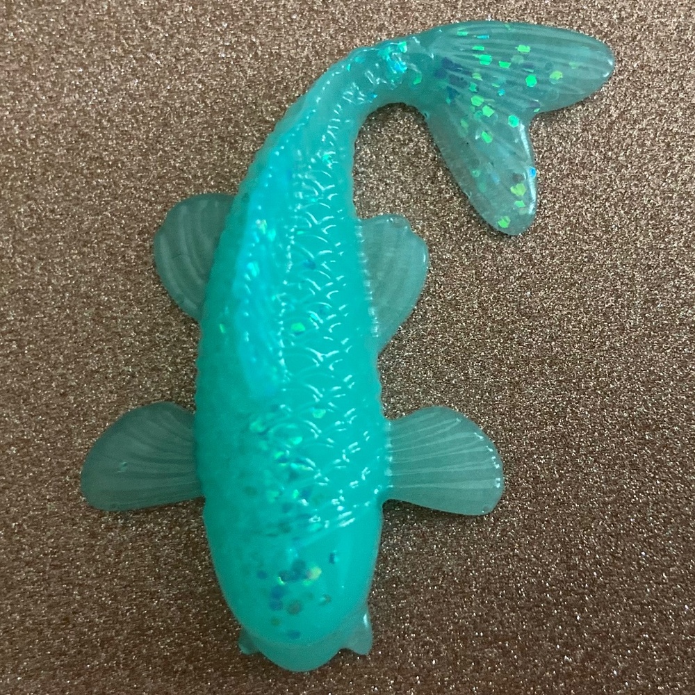 Resin koi figure